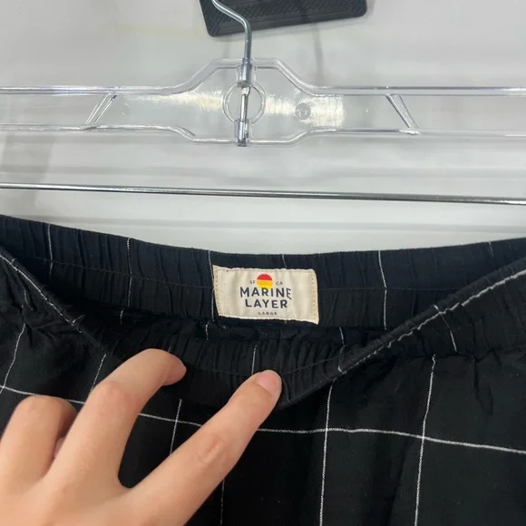 Marine Layer Allison Pants Windowpane Cropped - Picture 3 of 6